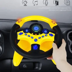 Auto-Lenkrad-Spielzeug – Elektrisches Simulationsspielset für Kinder