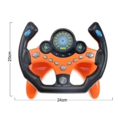 Auto-Lenkrad-Spielzeug – Elektrisches Simulationsspielset für Kinder