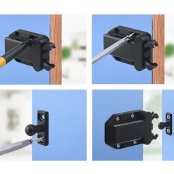 Automatisch aufspringende Schrankschlösser – 4er-Installationssatz