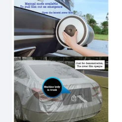 Automatisch einziehbare Autoabdeckung – Shield Pro Wasserdichter Schutz
