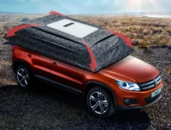 Automatisch einziehbarer Autoschirm - Faltbare Fahrzeugabdeckung
