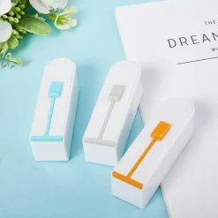 Automatische Pop-up-Zahnseidenbox mit Spiegel – reisefreundliches Mundpflegetool