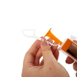 Automatische Pop-up-Zahnseidenbox mit Spiegel – reisefreundliches Mundpflegetool