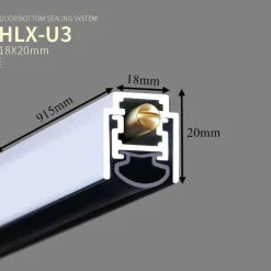 Automatische Türdichtungsleiste - Zugluftschutz Hebedichtung