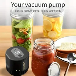 Automatischer elektrischer Vakuumierer für Einmachgläser – One-Touch, auslaufsicher