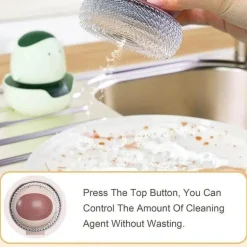 Automatischer Flüssigkeitsspender, Spülbürste – Küchenreinigungswerkzeug