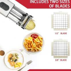 Automatischer Gemüseschneider aus Edelstahl – Elektrischer Kartoffelschneider