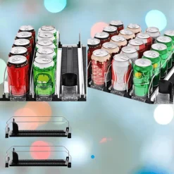 Automatischer Getränkeschieber-Kühlschrank-Organizer