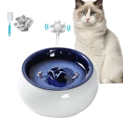 Automatischer Haustier-Wasserbrunnen – intelligenter Keramikspender für Katzen und Hunde