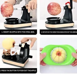 Automatischer Obstschäler - Effiziente elektrische Schälmaschine