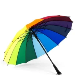 Automatischer Regenschirm mit langem Griff – Reiseschirm im minimalistischen Design