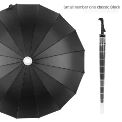 Automatischer Regenschirm mit langem Griff – Reiseschirm im minimalistischen Design