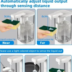 Automatischer Sensor-Seifenspender - Multimodus-Spender mit großer Kapazität
