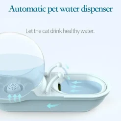 Automatischer Trinkbrunnen für Haustiere – Wasserspender für Hunde und Katzen im Schneckendesign