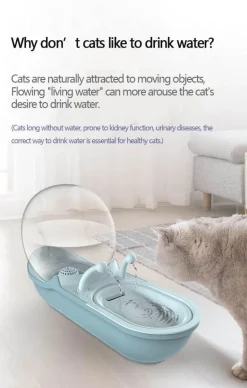 Automatischer Trinkbrunnen für Haustiere – Wasserspender für Hunde und Katzen im Schneckendesign