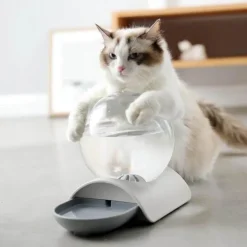 Automatischer Wasserspender für Haustiere – Blasendesign für Katzen und Hunde