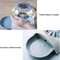 Automatischer Wasserspender für Haustiere – Blasendesign für Katzen und Hunde