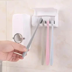 Automatischer Zahnpastaspender - Zahnbürstenhalter Badezimmer-Organizer