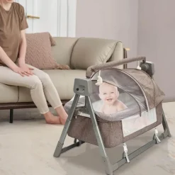 Automatisches Schaukelbett für Babys mit Musik per Fernbedienung