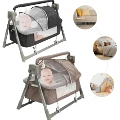 Automatisches Schaukelbett für Babys mit Musik per Fernbedienung
