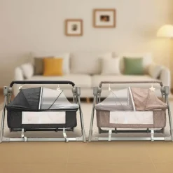 Automatisches Schaukelbett für Babys mit Musik per Fernbedienung