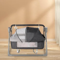 Automatisches Schaukelbett für Babys mit Musik per Fernbedienung