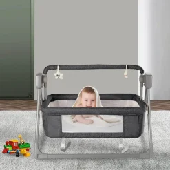 Automatisches Schaukelbett für Babys mit Musik per Fernbedienung