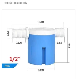 Automatisches Wasserstandsregelventil - Schwimmerventil für Tanks und Pools