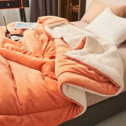 Axelle Plüsch-Überwurfdecke – weiche, gemütliche Decke