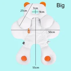 Baby-Autositzbezug mit Kopf- und Körperstütze