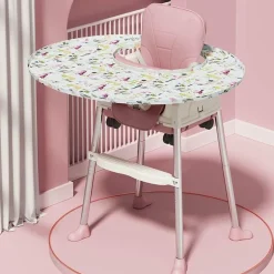 Baby-Fütterungsmatte – Bodenschutz aus Segeltuch für die Essenszeit zur einfachen Reinigung