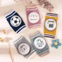 Baby-Knieschoner aus Baumwolle – Anti-Rutsch-Krabbelschutz für Babys