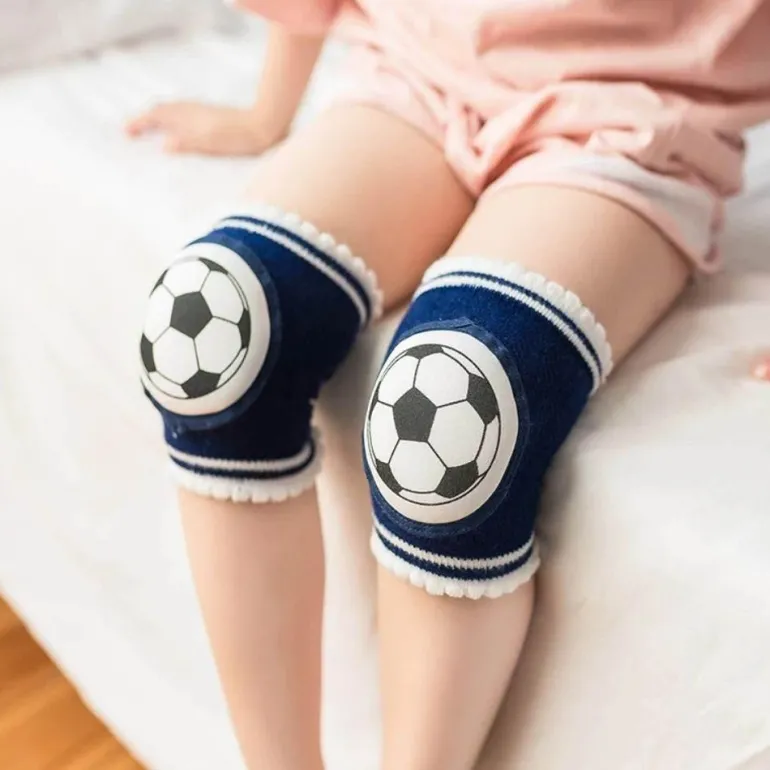 Baby-Knieschoner aus Baumwolle – Anti-Rutsch-Krabbelschutz für Babys
