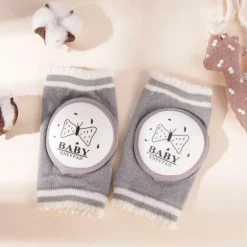 Baby-Knieschoner aus Baumwolle – Anti-Rutsch-Krabbelschutz für Babys