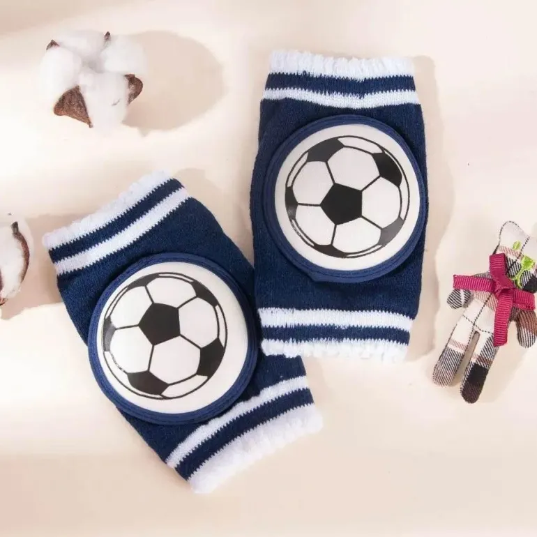 Baby-Knieschoner aus Baumwolle – Anti-Rutsch-Krabbelschutz für Babys