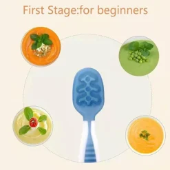 Babylöffel zum Selbstfüttern – Babyutensil mit leichtem Griff