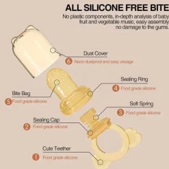 Baby-Obstfütterer - Tragbares Snack-Knabberwerkzeug