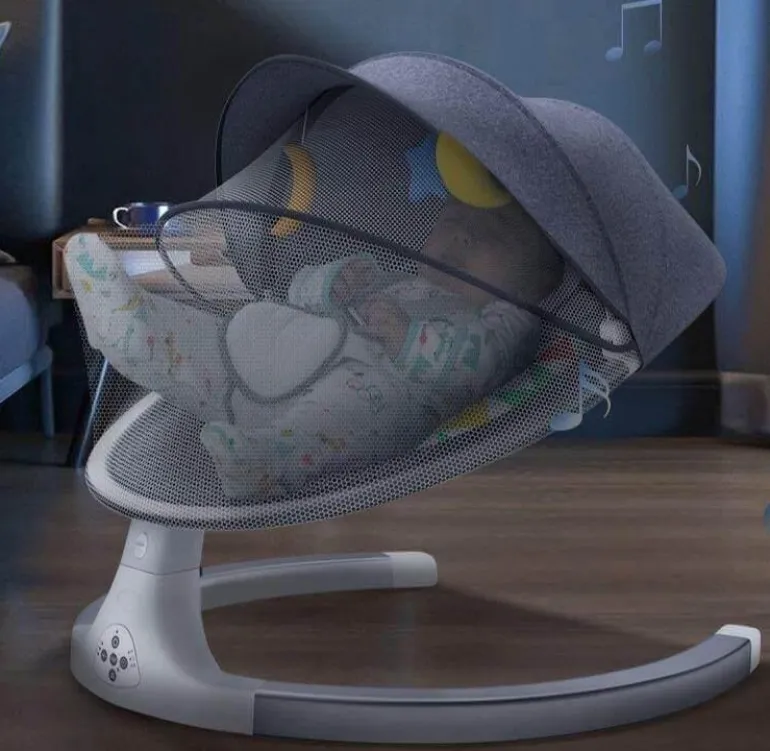 Babywippe mit Bluetooth-Fernbedienung
