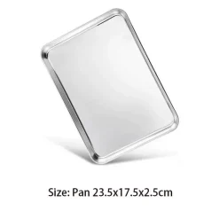 Backblech aus Edelstahl mit herausnehmbarem Kühlgitter – vielseitiges Backgeschirr-Set