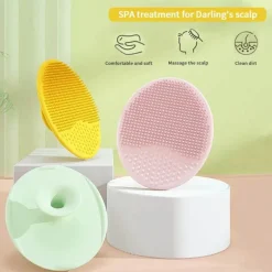 Badebürste für Säuglinge – Sanfter Kopfmassagekamm aus Silikon