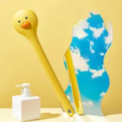 Badebürste mit langem Griff im Entendesign – lustiges Badezubehör