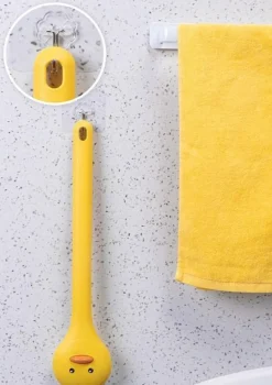 Badebürste mit langem Griff im Entendesign – lustiges Badezubehör