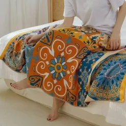 Badetuch aus Baumwollgaze – weich, saugfähig, ethnisch