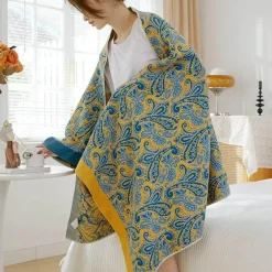 Badetuch aus nordischer Baumwollgaze – weich, saugfähig, schnelltrocknend, 90 x 180 cm