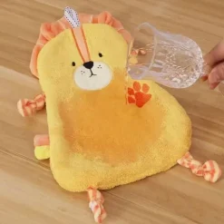 Badetuch für Kinder mit Cartoon-Tiermotiv – weicher, saugfähiger Korallensamt zum gemütlichen Abtrocknen