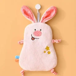 Badetuch für Kinder mit Cartoon-Tiermotiv – weicher, saugfähiger Korallensamt zum gemütlichen Abtrocknen