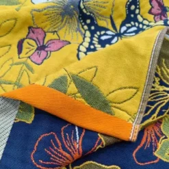 Badetuch „Nordic Flower“ – weiches, saugfähiges Baumwollgaze-Handtuch