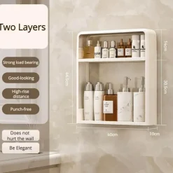 Badezimmerregal ohne Lochen – Unverzichtbarer Aufbewahrungs-Organizer