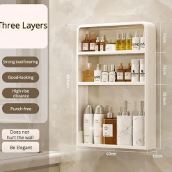 Badezimmerregal ohne Lochen – Unverzichtbarer Aufbewahrungs-Organizer