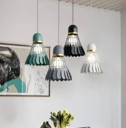 Badminton Chandelier Lamp - Elegant Sports Lighting Fixture